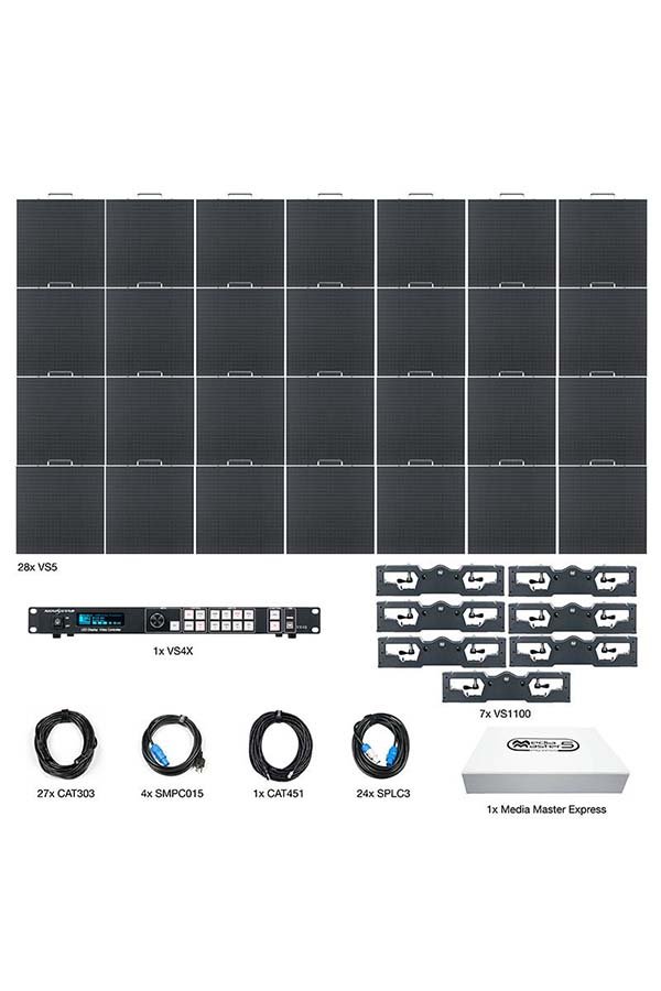 American DJ - VS5 7x4 - ADJ 5.99mm LED Video Wall 11ft 6" x 6ft 6" -panels display off
