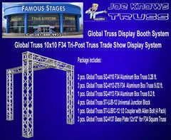 Stage Trussing Project: Global Truss 10x10 F34 Tri-Post Truss Trade Show Display System 