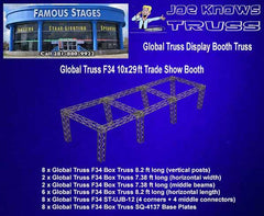 Global Truss F34 10x29 ft Trade Show Booth Materials List