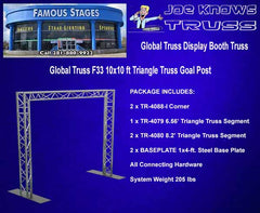 Global Truss F33 10x10-ft Triangle Goal Post System