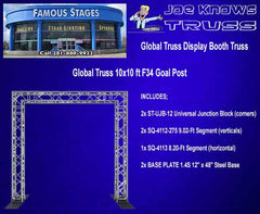 Global Truss 10x10 F34 Goal Post list of materials