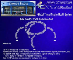Global Truss F34 27’x27’x10’ Circular Dome Booth Materials List
