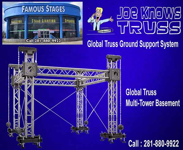 Assembly of Global Truss Ground Support System - Multi-Tower Basement