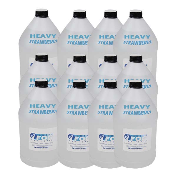 Heavy Fog Fluid - pack of 12 - scented strawberry x 12 - three boxes