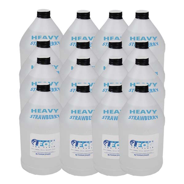 Heavy Fog Fluid - pack of 16 - scented strawberry x16 - four boxes