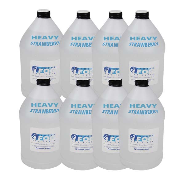 Heavy Fog Fluid - pack of 8 - scented strawberry x8 - two boxes