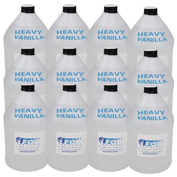Heavy Fog Fluid - pack of 12 -scented vanilla x 12 - three boxes
