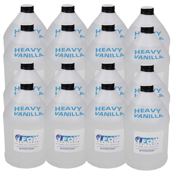 Heavy Fog Fluid - pack of 16 - scented vanilla x 12 - four boxes