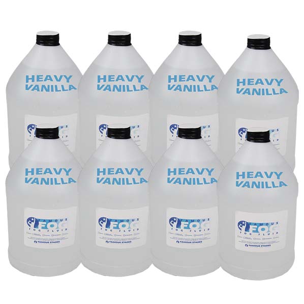 Heavy Fog Fluid - pack of 8 scented vanilla - two boxes
