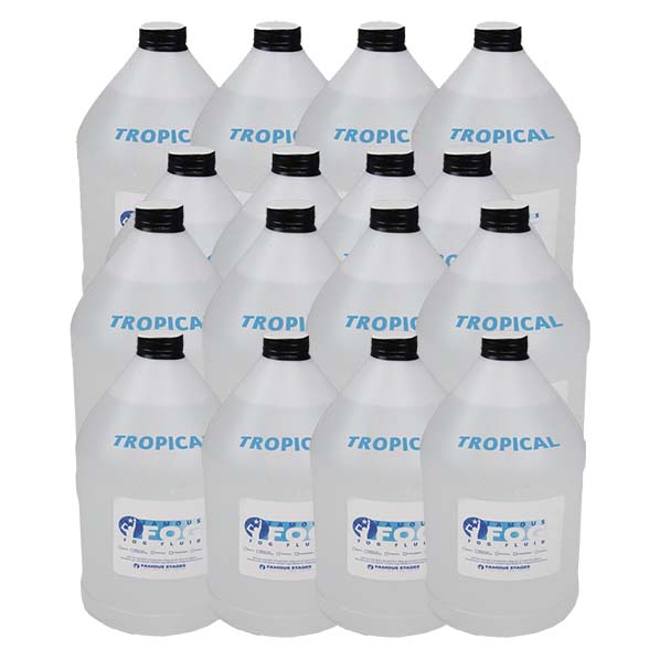 Fog Fluid - x 16 - sixteen  gallons scented tropical 4 boxes