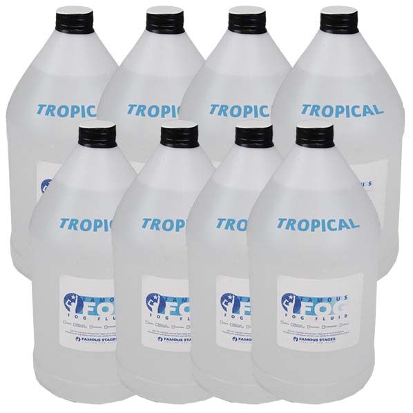 Fog Fluid - x 8 - eight  gallons scented tropical 2 boxes