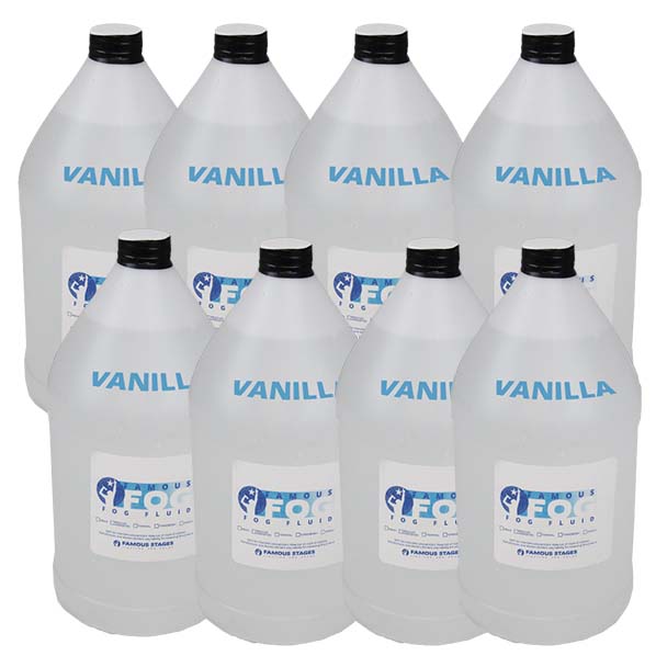 Fog Fluid - x 8 gallons - scented vanilla 2 boxes