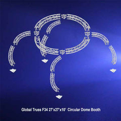 Global Truss F34 27’x27’x10’ Circular Dome Booth