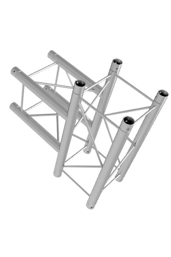 Global Truss F24 8.5in Aluminum Box Truss 8.5” 3 Way T slant right inverted | Stage Truss