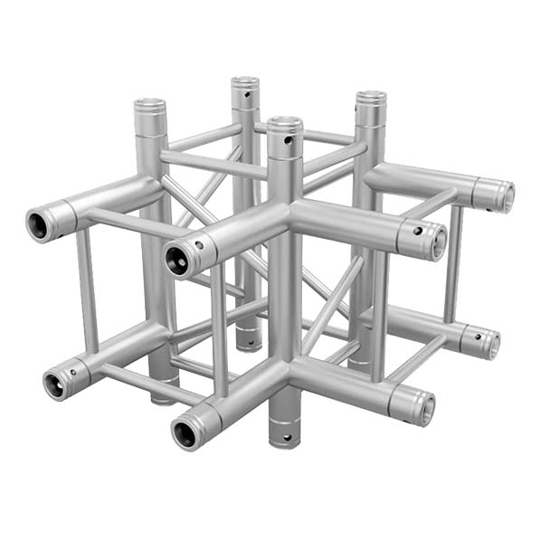 Global Truss - SQ-4130 - 4-WAY T-JUNCTION 598px | Stage Truss