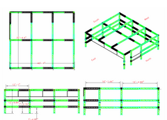 Joe knows truss  3D drawing  church truss design template