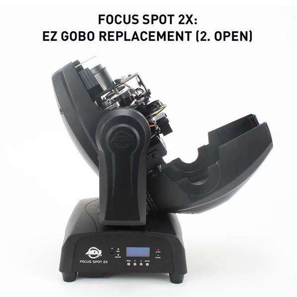 ADJ Focus Spot 2X Moving Head - gobo replacement open  | Stage Lighting