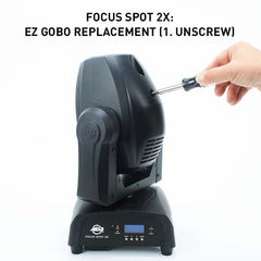 ADJ Focus Spot 2X Moving Head - gobo replacement unscrew | Stage Lighting
