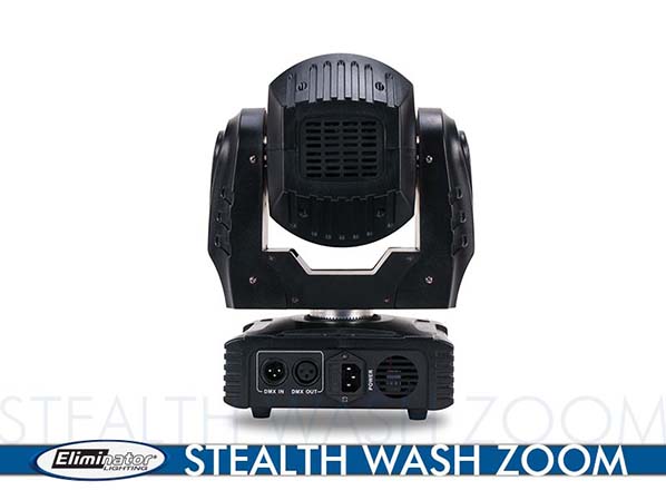 Eliminator Lighting Stealth Wash Zoom-ADJ-Pack of 3 for Stage Lights/Truss events - rear view