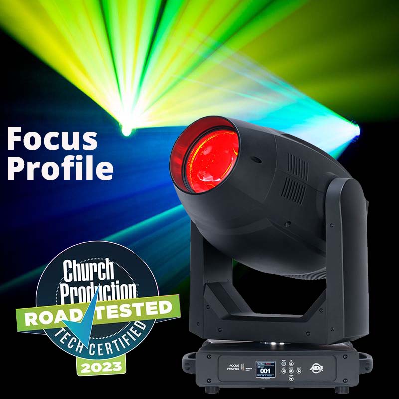 ADJ Focus Profile Moving Head Church Production Tech Certified | Stage Lighting