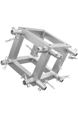 Global Truss Aluminum Box Truss 4-inch Universal Junction Block slant left | Stage Truss