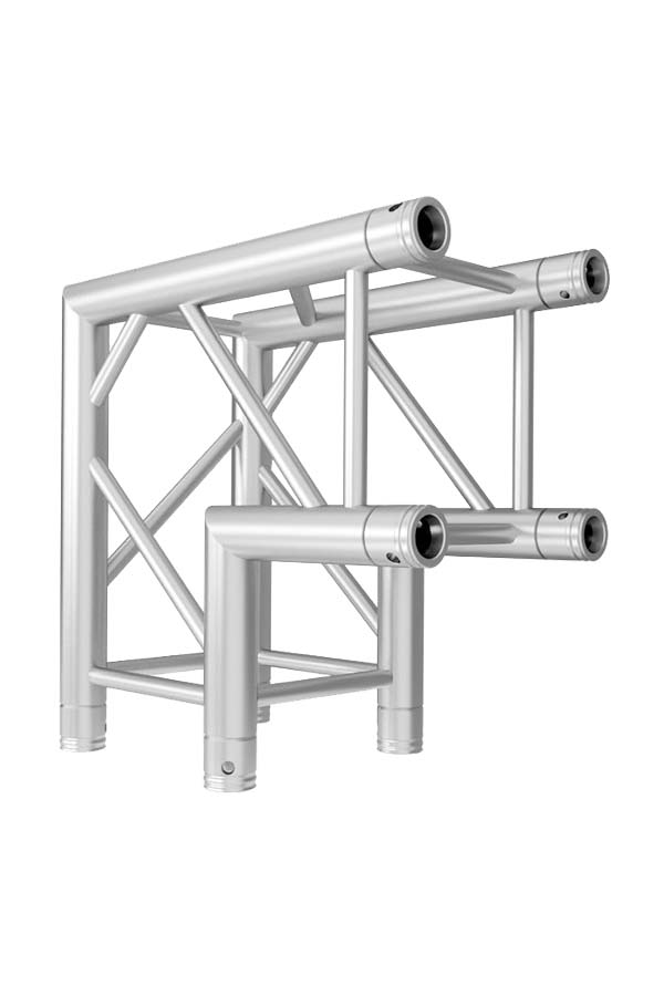 Global Truss 90C2 12-inch Aluminum Box Truss Corner vertical down | Stage Truss