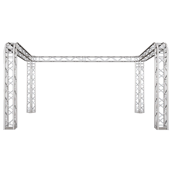 Global Truss 10x20 ft Booth with Rounded Corners