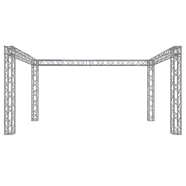 Global Truss 10x20 ft trade show booth top frontside excluded