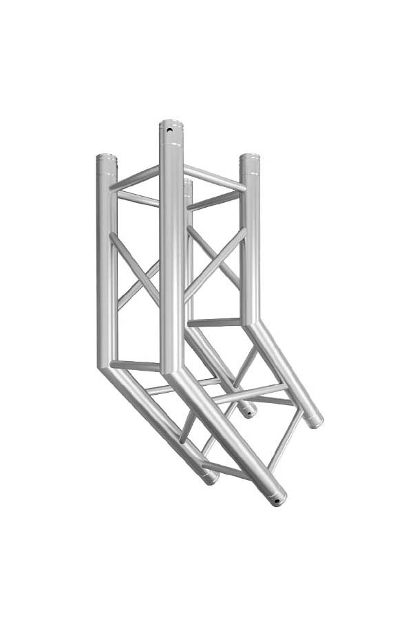 Global Truss 135C 12-inch Aluminum Box Truss Corner vertical up | Stage Truss