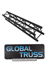 Global Truss - SQ-4110-75-BLK F34 12-INCH ALUMINUM BOX TRUSS BLACK 2.46 FT with logo