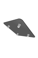 Global Truss - SQ-4137H-BLK - F34 16-inch x 16-inch Aluminum Base Plate Black slant right down  | Stage Truss