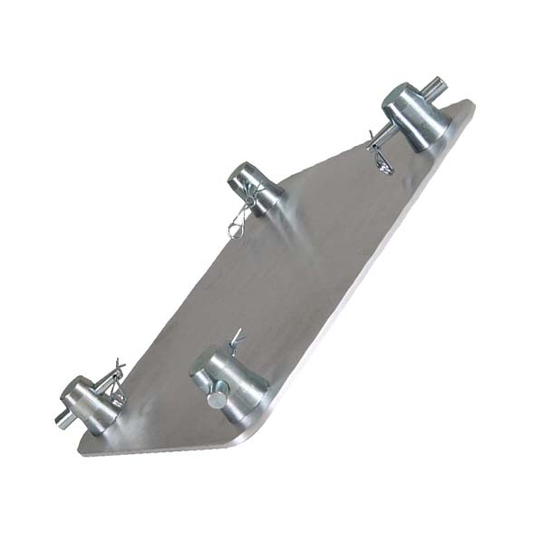 Global Truss - SQ-4137 - 12 inch Aluminum Base Plate - slant right