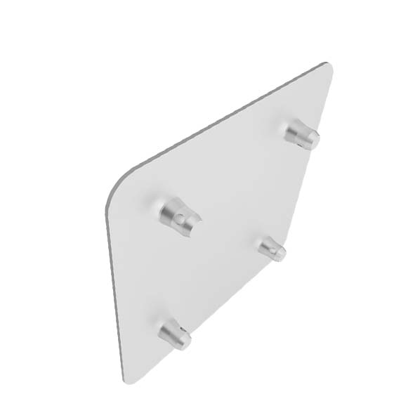Global Truss - SQ-4137H - F34 16X16 Aluminum Base Plate slant right inverted