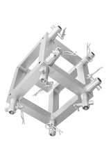 Global Truss Aluminum Box Truss 4-inch Universal Junction Block slant left down | Stage Truss