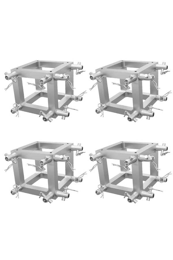 Global Truss Aluminum Box Truss 4-inch  Universal Junction Block Pack of 4