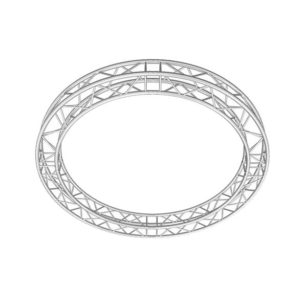 Global Truss F34 12in Square Truss Circle SQ-C3-90 - 9.84ft (3.0M) - horizontal down | Stage Truss