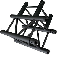 Global Truss - SQ-4129-BLK - 3-WAY 90-DEGREE T-JUNCTION CORNER inverted right | Stage Truss