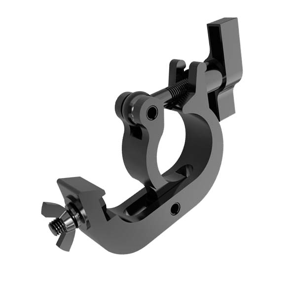 Global Truss-TRIGGER CLAMP BLK-Heavy Duty Hook Style Clamp- 2" Tubing-F31,F32,F33,F34,F44P Truss Black-slant right