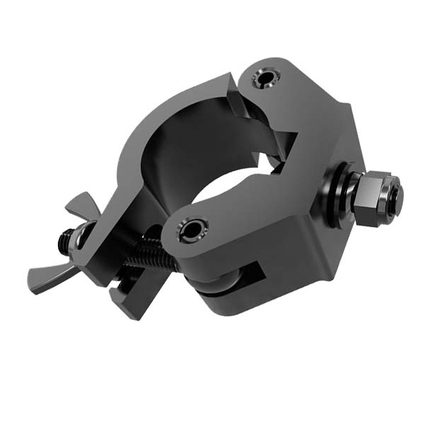 Global Truss-X-PRO CLAMP BLK-Extra Heavy Duty Clamp For 2" Tubing-F31,F32,F33,F34,F44 Truss Black-horizontal left