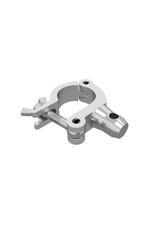 Global Truss - ST-824 SIDE ENTRY CLAMP 2-inch Wrap Around Half Coupler with Reversed Elbow