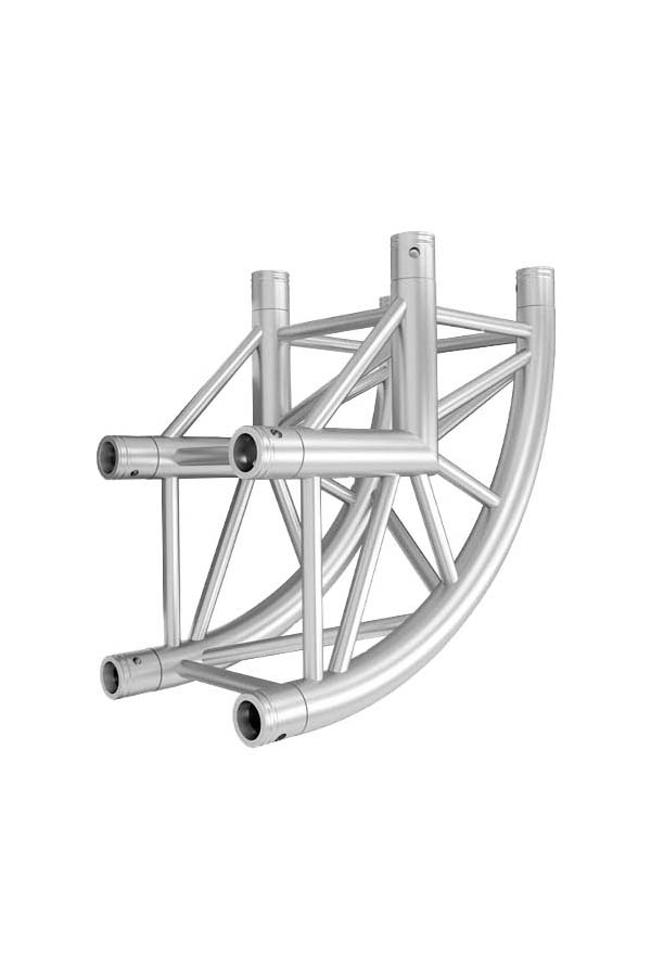Global Truss F34 SQ-4121-CR-L90 2-WAY 90 DEG. ROUNDED CORNER vertical up | Stage Truss