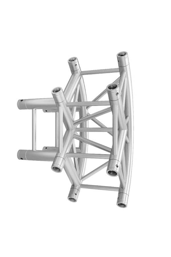 Global Truss F34 SQ-4126-CR-L90 3-WAY 90 DEGREE ROUNDED CORNER horizontal right | Stage Truss