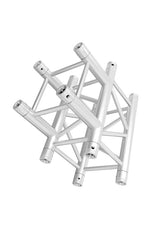 Global Truss T3 12-inch Aluminum Box Truss T slant right inverted | Stage Truss