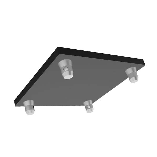 GLOBAL TRUSS F34 SQ-4137 M12SS20T BLK BASE PLATE inverted | Stage Truss
