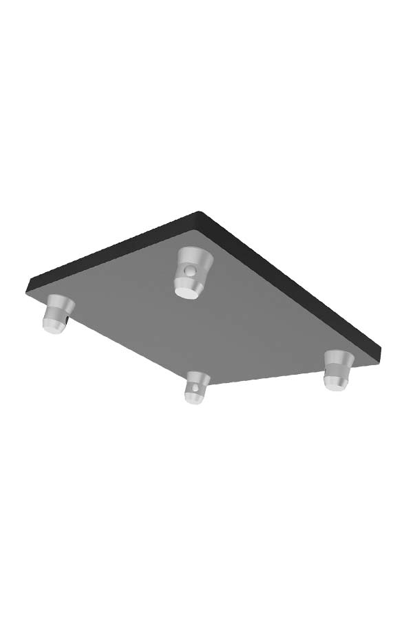 GLOBAL TRUSS F34 SQ-4137 M12SS20T BLK BASE PLATE slant right down | Stage Truss