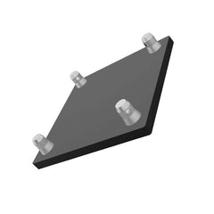 GLOBAL TRUSS F34 SQ-4137 M12SS20T BLK BASE PLATE slant right | Stage Truss