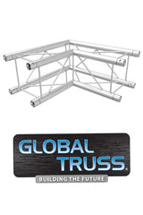 Global Truss F24 8.5in Aluminum Box Truss 8.5” 90° Corner with logo