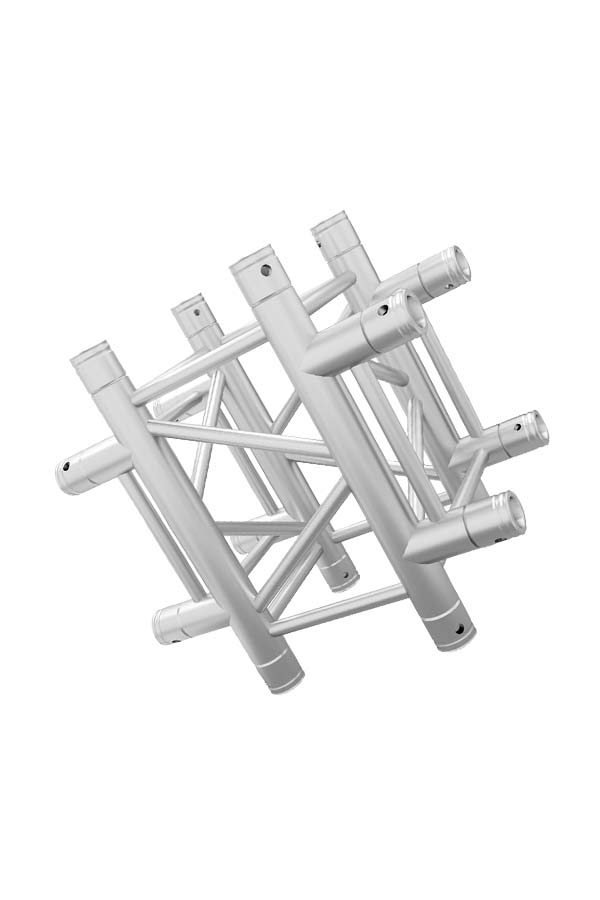 Global Truss - SQ-4133 - 4-WAY CROSS JUNCTION slant right | Stage Truss