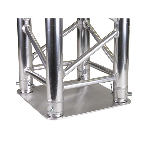 Global Truss - SQ-4137 - 12 inch Aluminum Base Plate - with truss