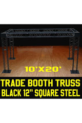 BLACK SQ12 10X20 Convention Truss Booth